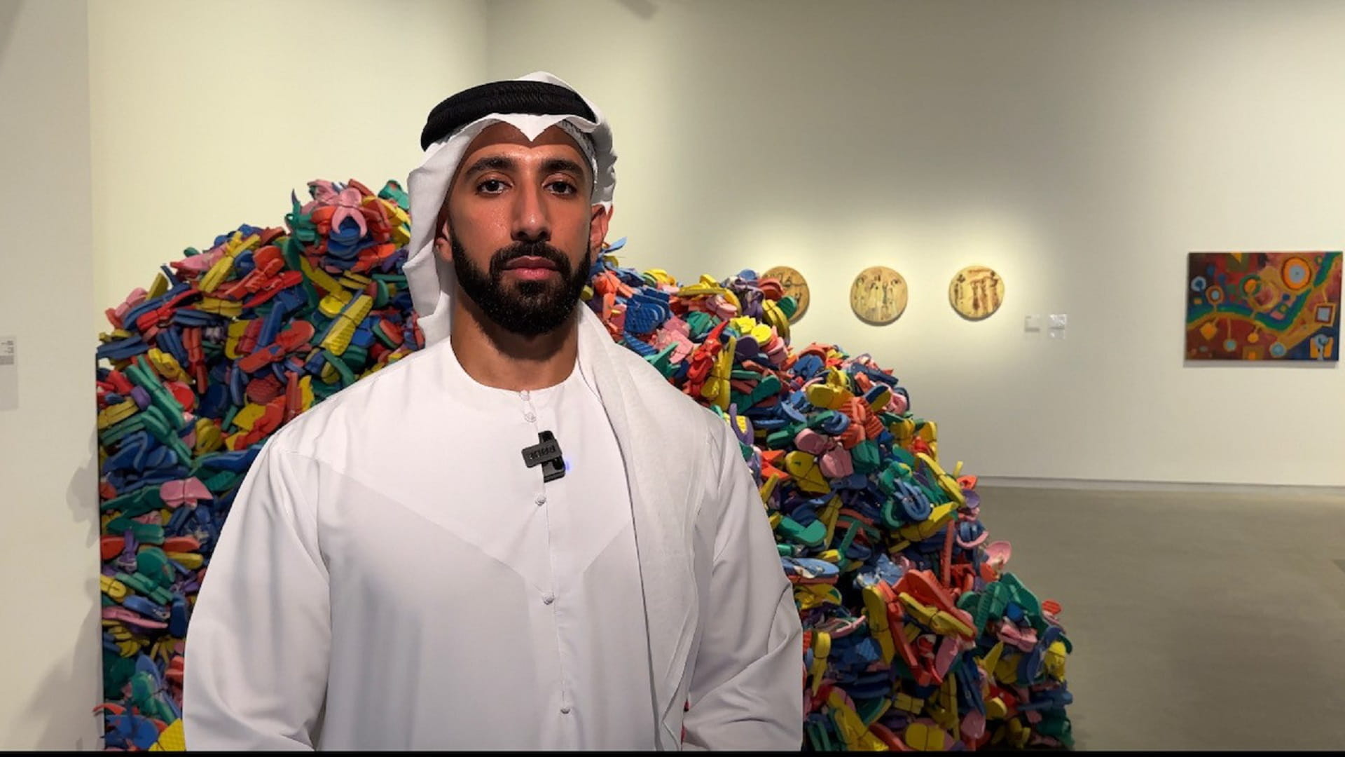 Image for the title: Ali Murad: "In the Heart of Another Country" hosts 150 art works 