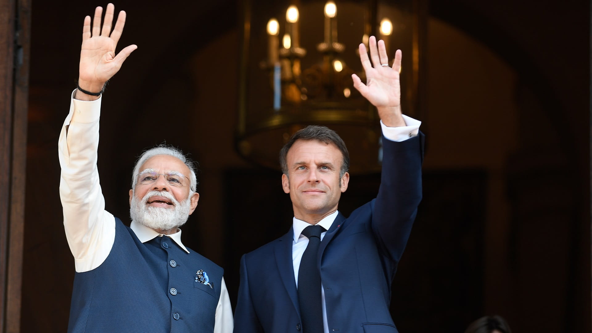 Image for the title: Modi honoured during Bastille Day celebrations 