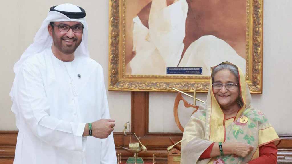 Image for the title: Al Jaber meets with Prime Minister of Bangladesh 