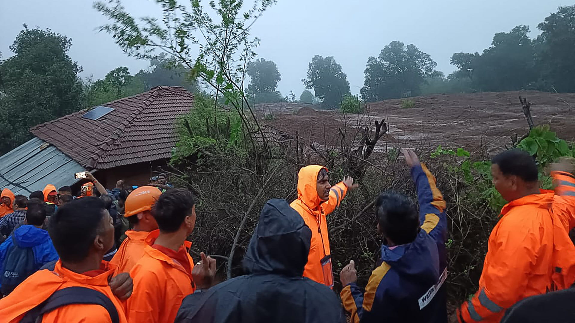 Image for the title: Ten killed in landslide in India, dozens missing 