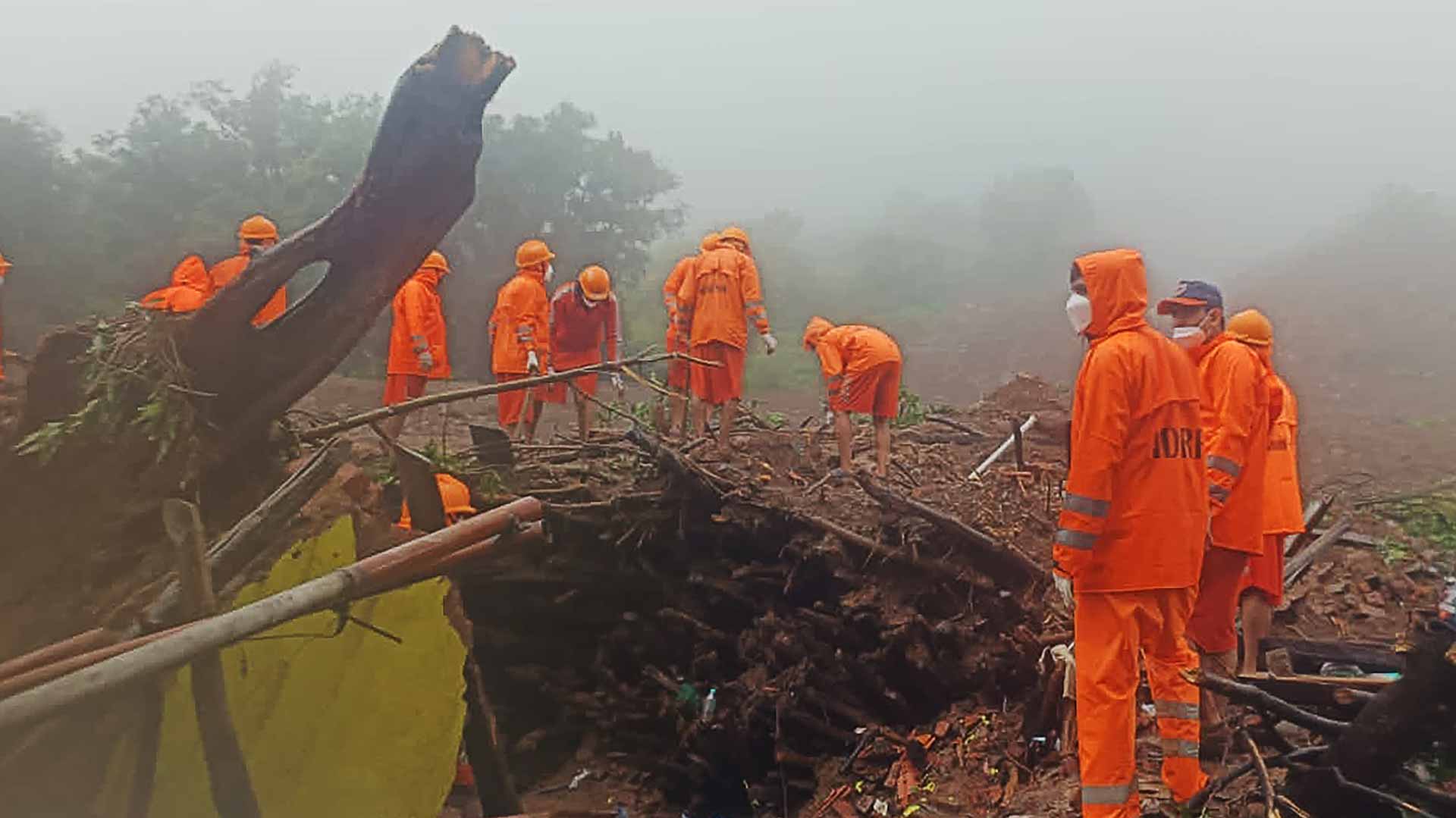 Image for the title: India landslide toll rises to 27, with at least 50 still missing 