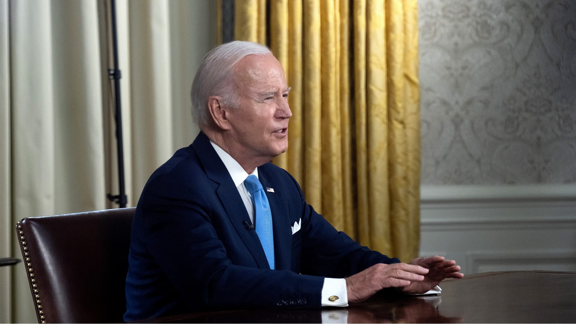 Image for the title: Biden signs debt limit bill, avoiding U.S. default 