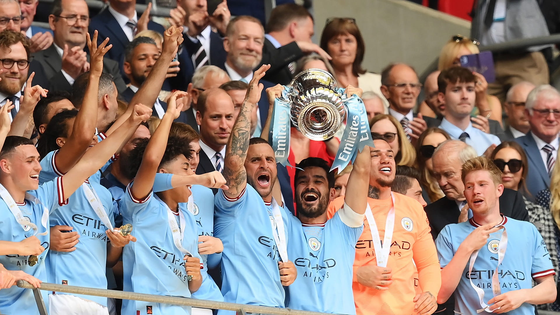 Image for the title: City win FA Cup for 7th time 