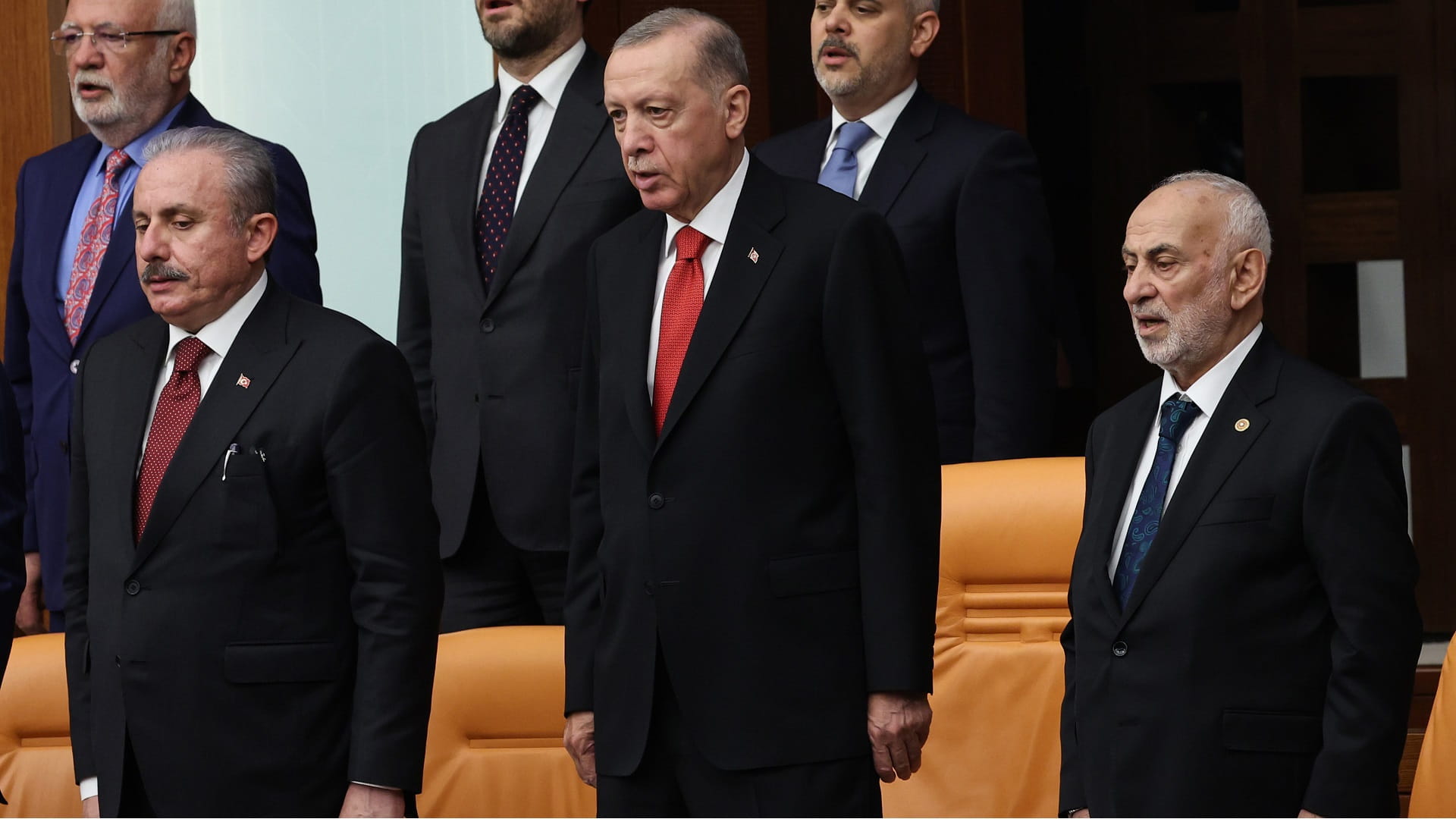 Image for the title: Erdogan sworn in for third term as Turkish president 