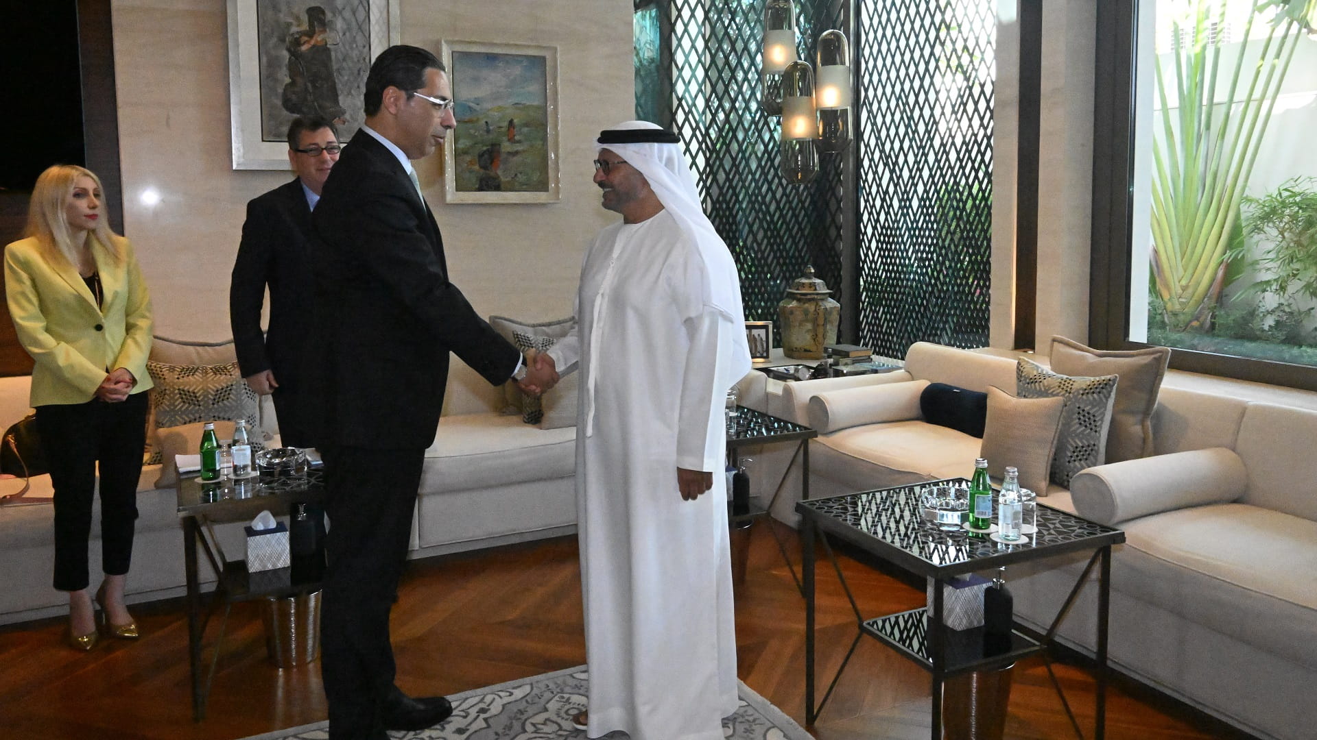 Image for the title: Gargash meets Cypriot Foreign Minister 