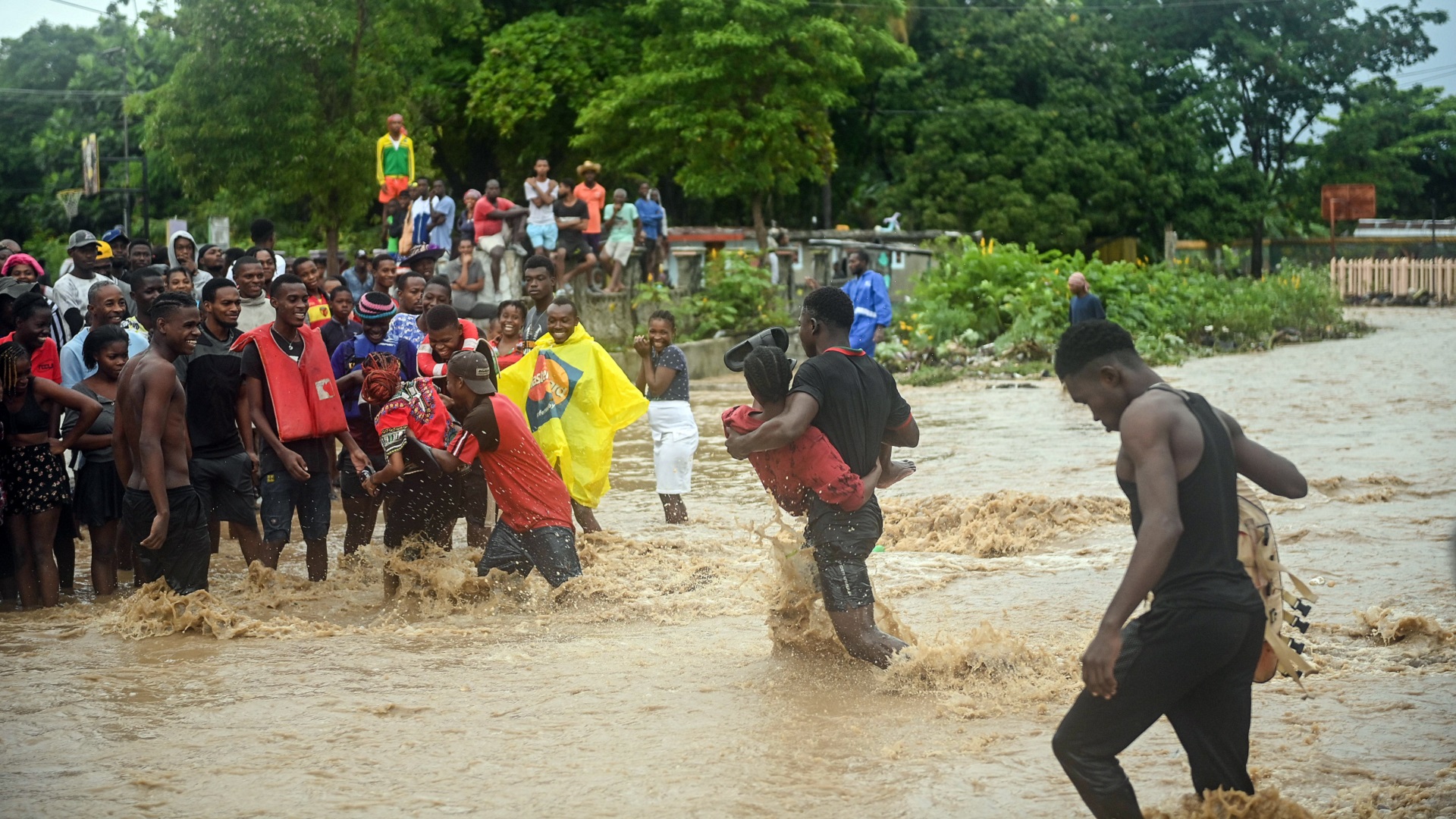 Image for the title: At least 42 dead in Haiti floods, landslides 