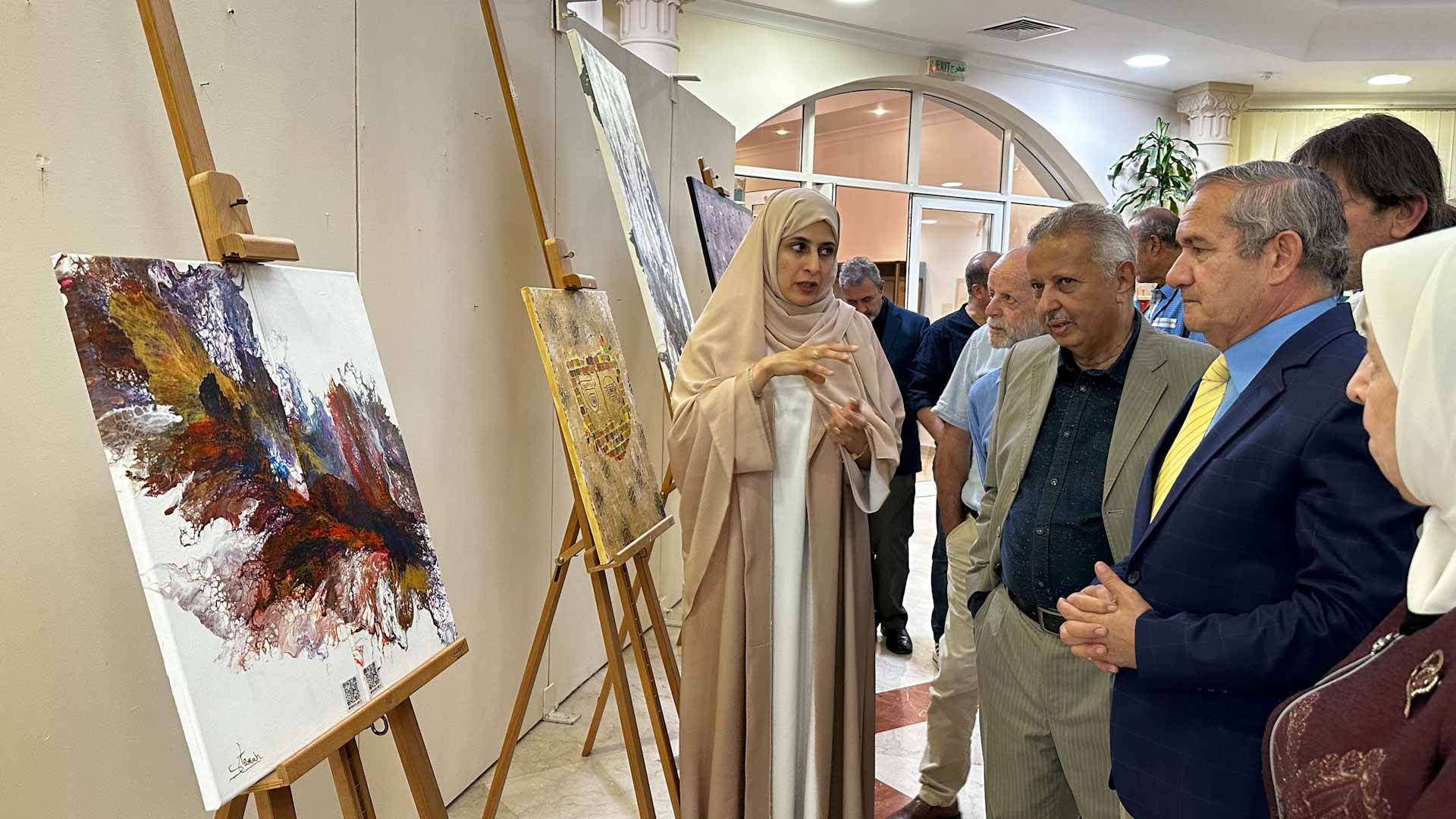 Image for the title: Arab Cultural Club hosts Samah Al Marri’s creative exhibition  