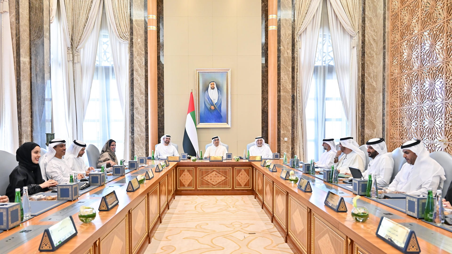Image for the title: Mansour bin Zayed chairs Ministerial Development Council meeting 