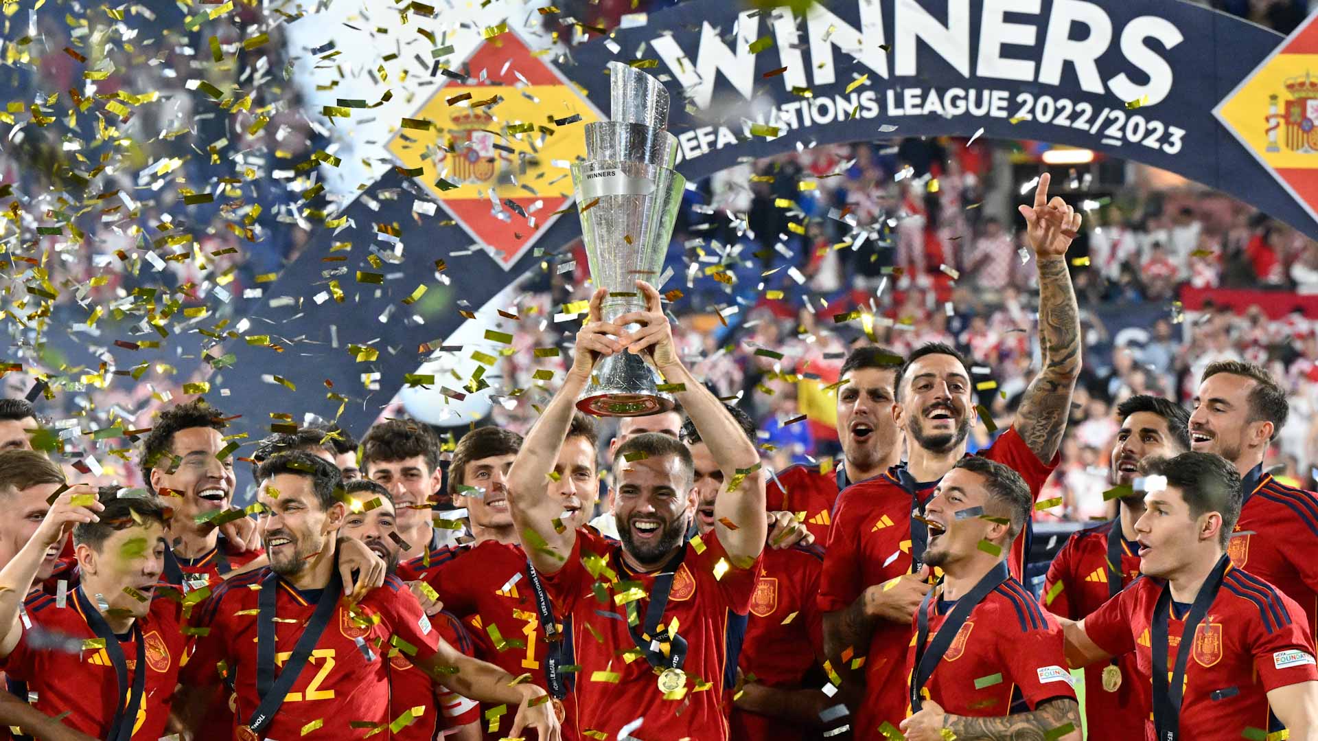 صورة بعنوان: على حساب كرواتيا...إسبانيا تتوج بلقب دوري الأمم الأوروبية  