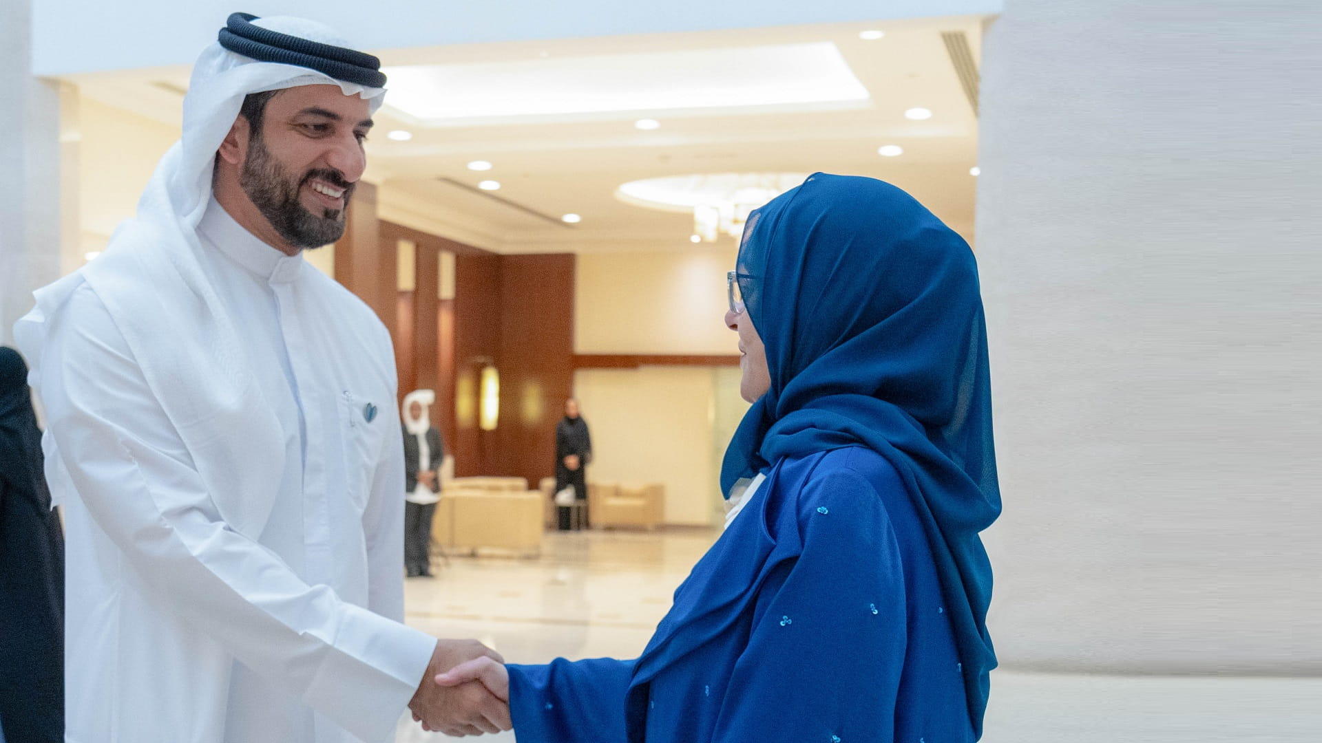 Image for the title: Sultan bin Ahmed Al Qasimi merited of "Jawaher Medal of Honour"  