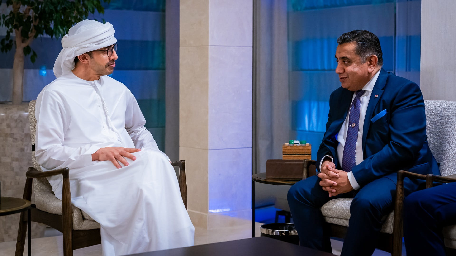 Image for the title: Abdullah bin Zayed receives British Minister of State 