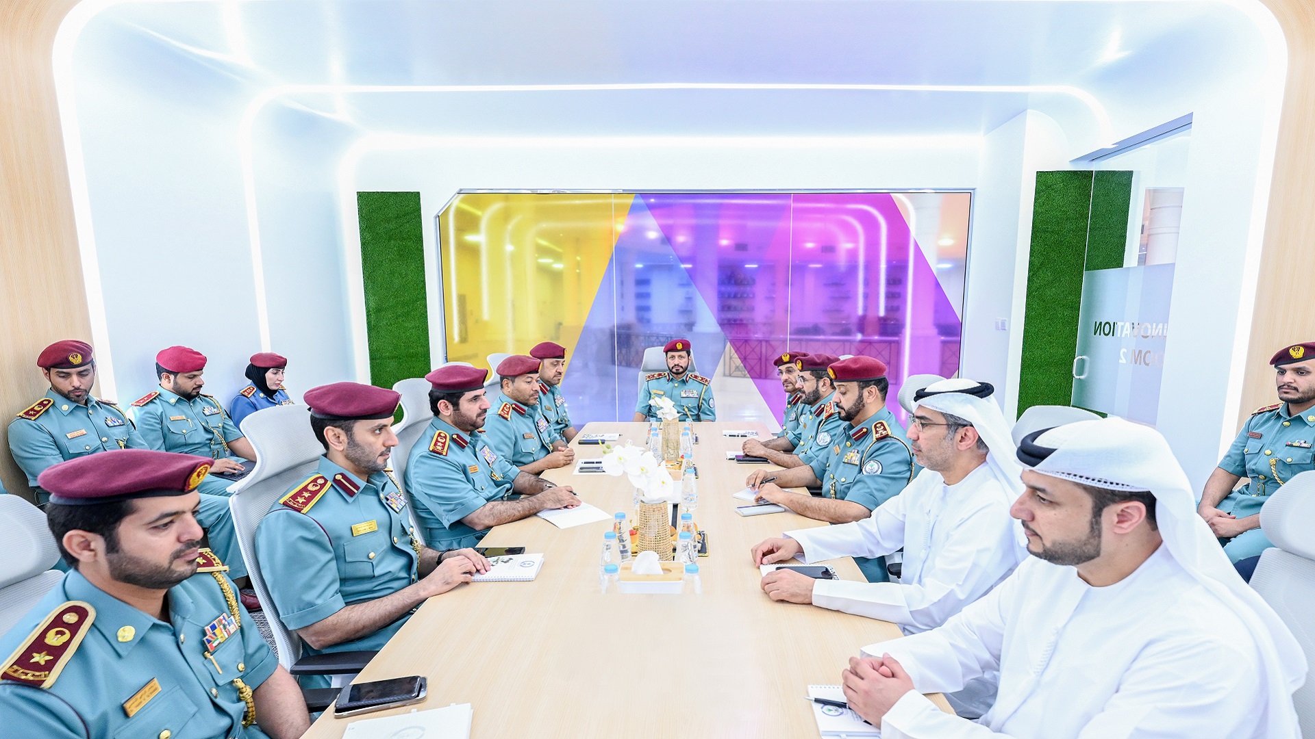 Image for the title: Sharjah Police holds 6th meeting of Higher Command Committee 2023 