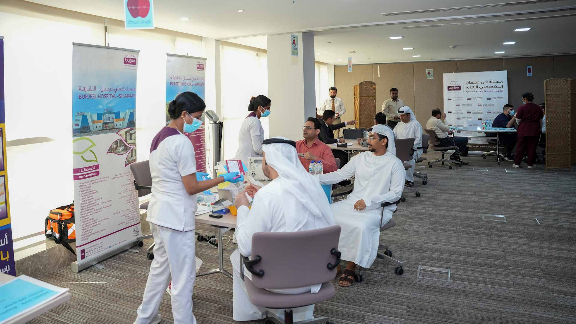 Image for the title: SIB holds a health day for its employees 