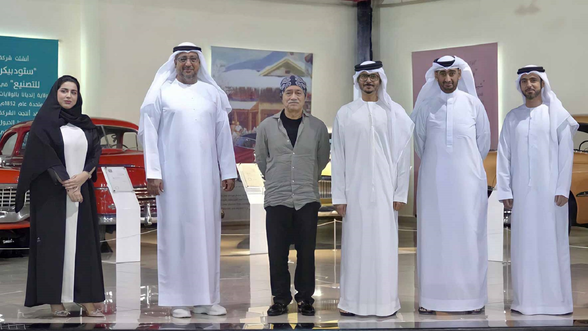 Image for the title: Sharjah Classic Cars Club invites famous car designer Lai Pinky 