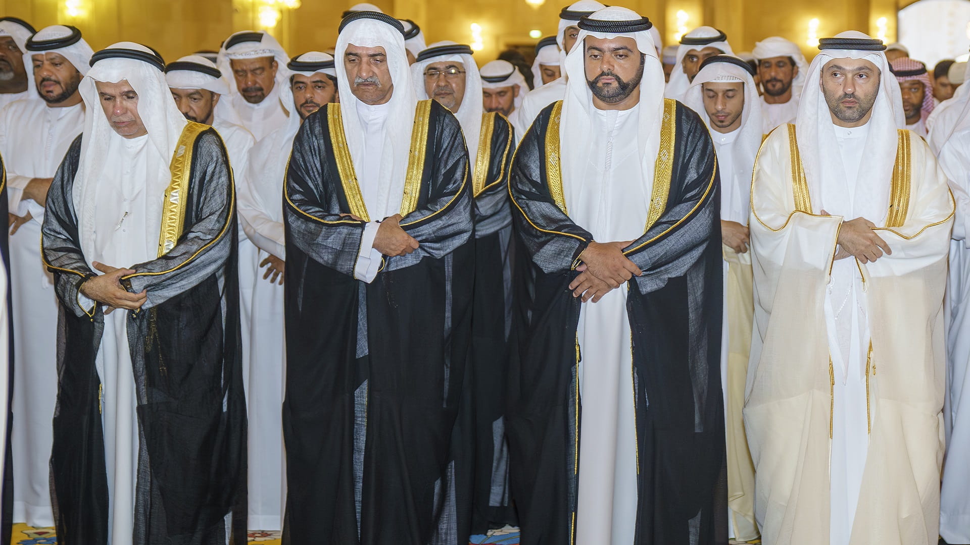 Image for the title: Fujairah Ruler performs Eid Al Adha prayer at Sheikh Zayed Mosque 