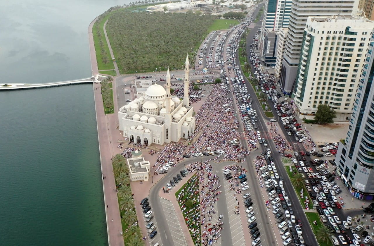 Image for the title: Mesmerizing Eid chantings Al-Noor Mosque 