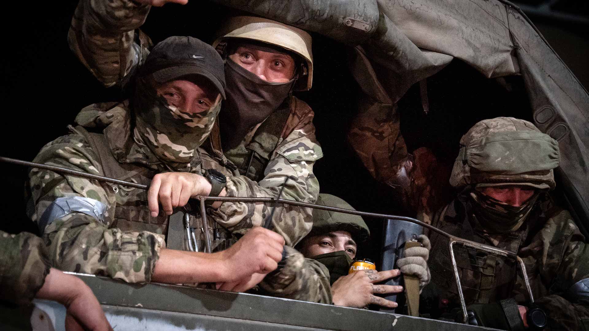 Image for the title: Russian missile strike on restaurant kills 12 in Ukraine 