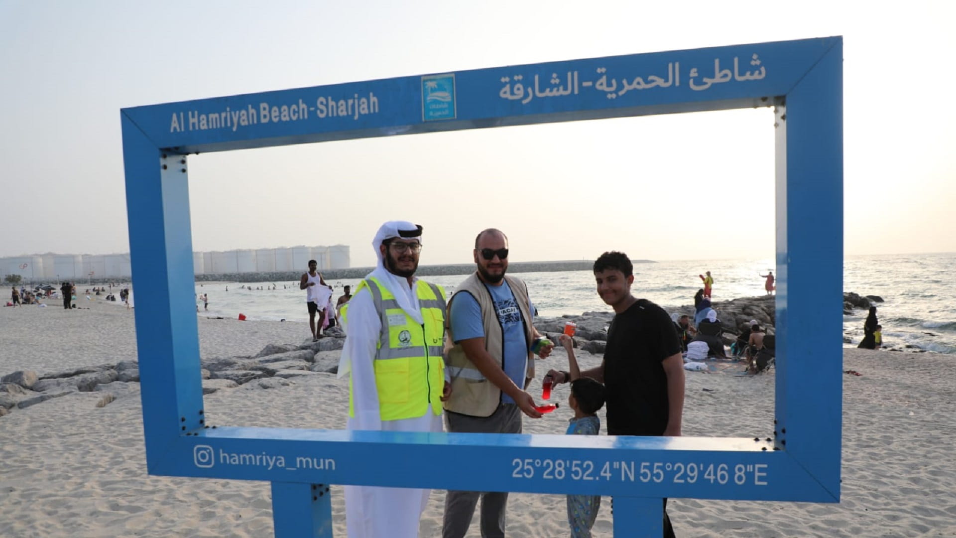 Image for the title: Al Hamriyah Beach welcomes families, visitors for Eid celebrations 