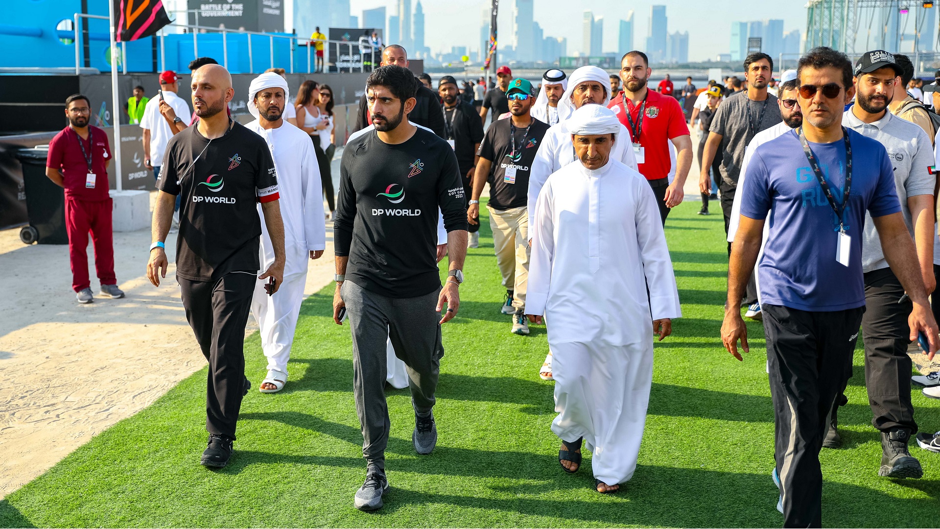 Image for the title: Hamdan bin Mohammed attends launch of Gov Games 2023 at D3 