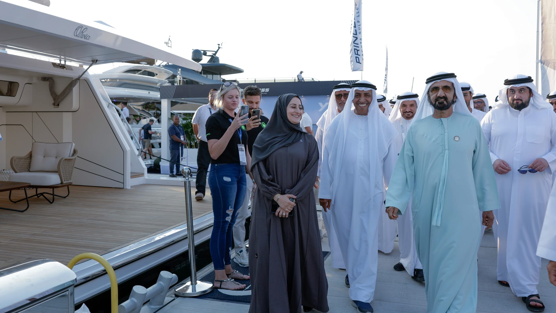 Image for the title: Mohammed bin Rashid visits Dubai International Boat Show 2023 