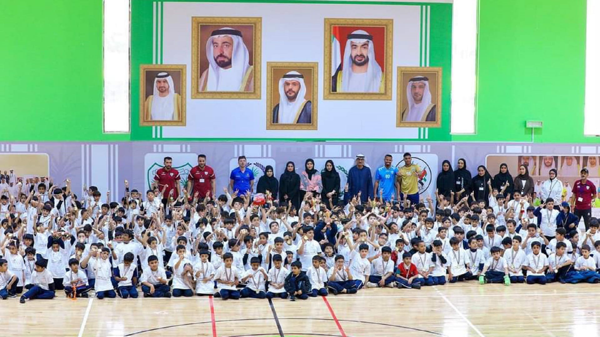 Image for the title: 500 children mark National Sports Day at Dibba Al Hisn Club 