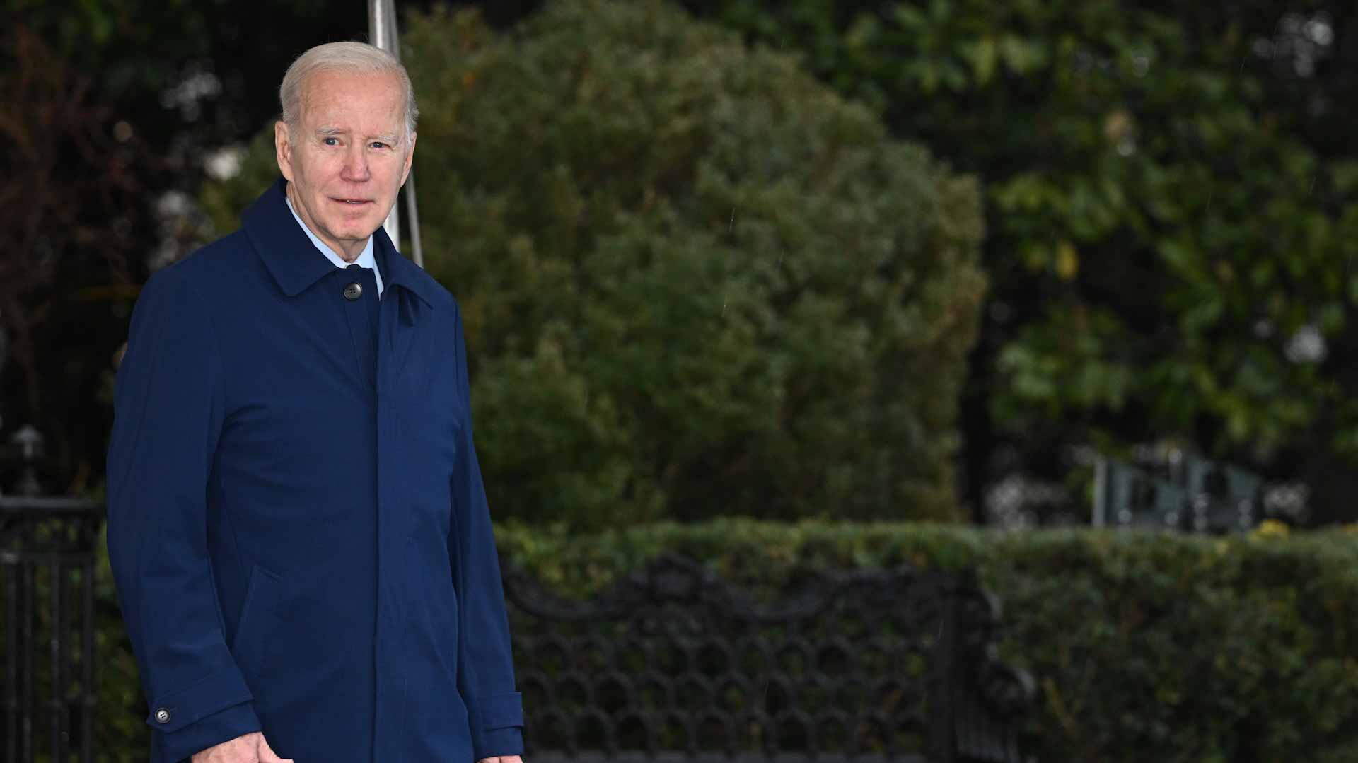 Image for the title: Biden meets Australian, British leaders in California  
