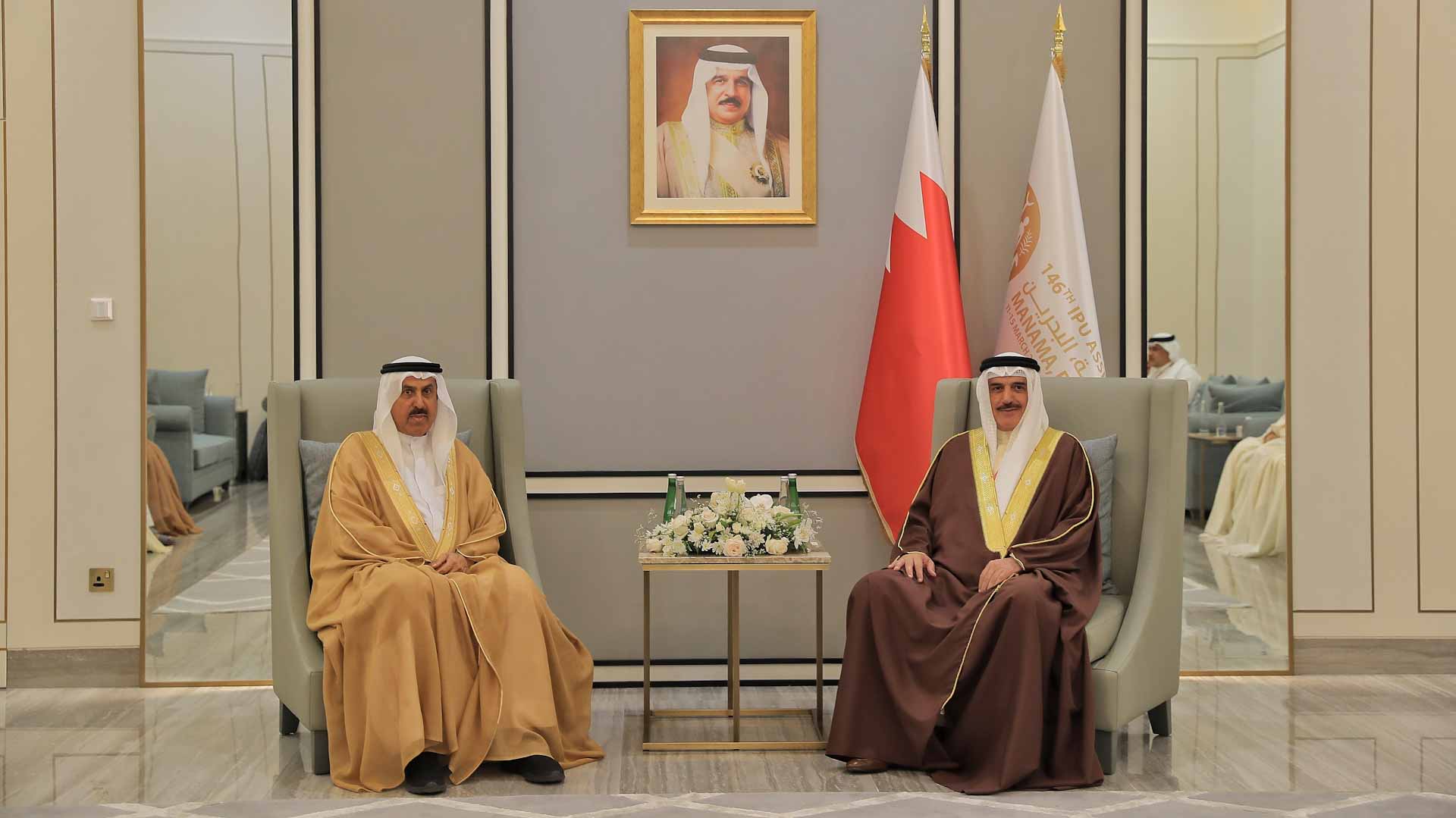 Image for the title: Ghobash, Al-Musallam discuss parliamentary diplomacy 