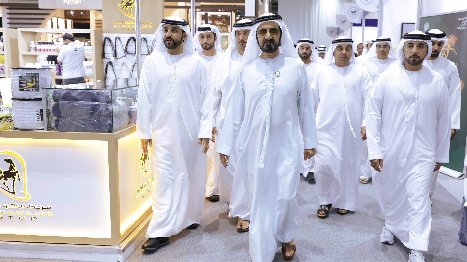 Image for the title: Mohammed bin Rashid attends 20th Dubai Arabian Horse Championship 