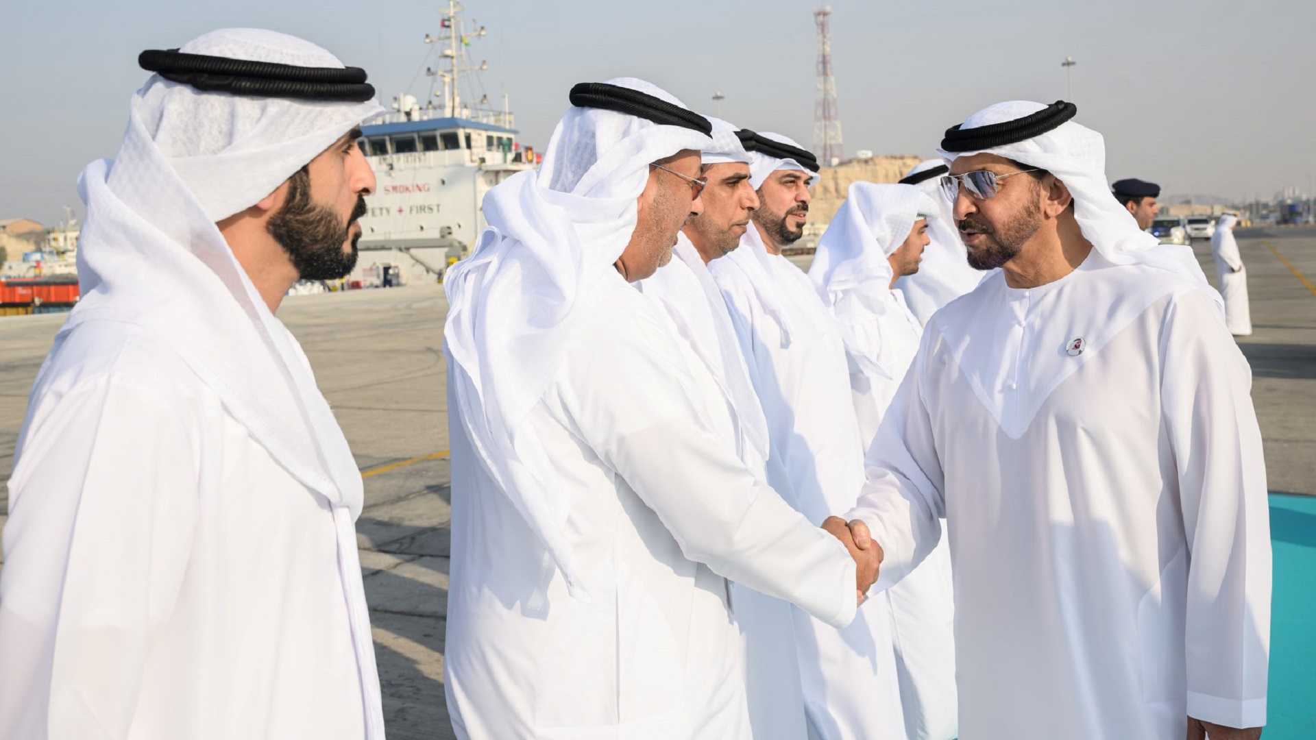 Image for the title: Hamdan bin Zayed inaugurates Mugharraq Port in Al Dhannah 