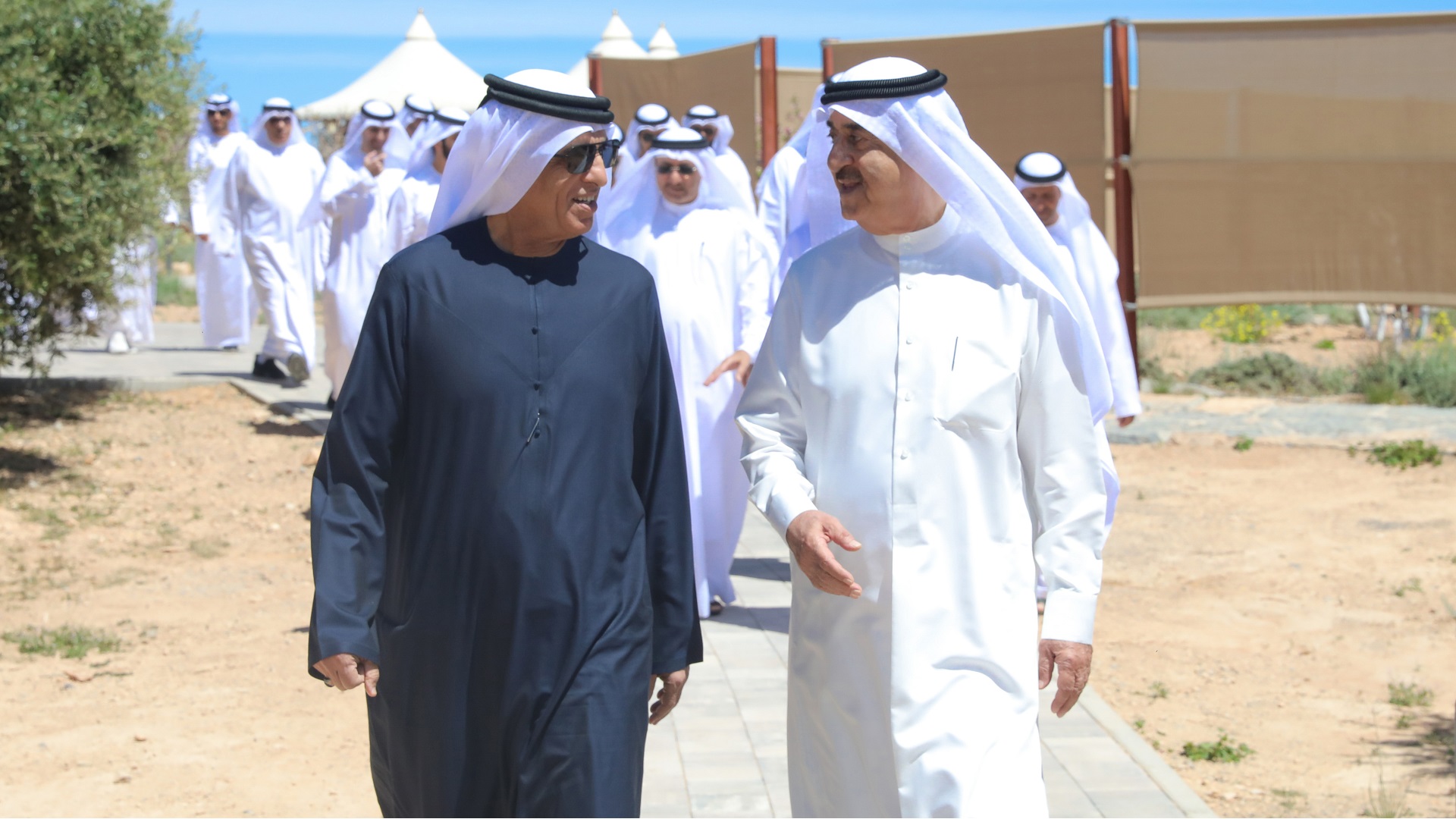 Image for the title: Saud bin Saqr Al Qasimi receives UAQ Ruler 