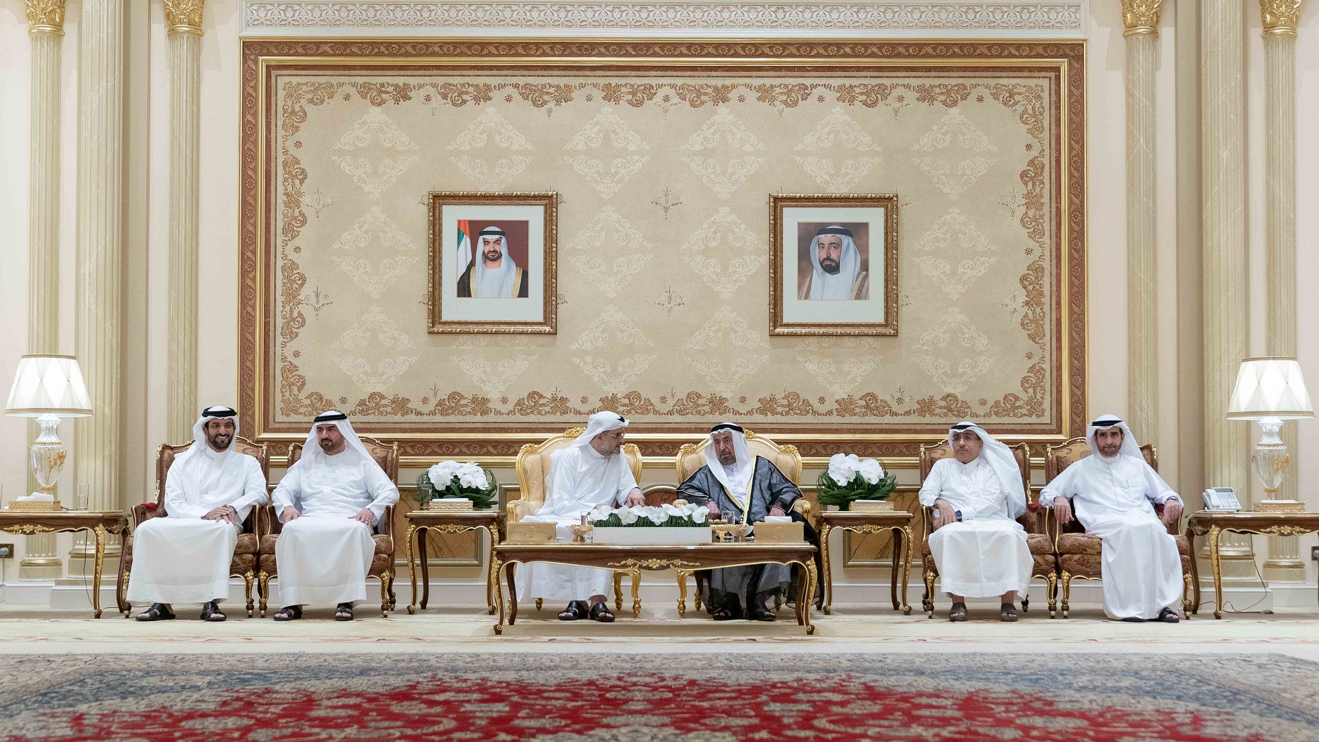 Image for the title: Sharjah Ruler receives Ramadan well-wishers 