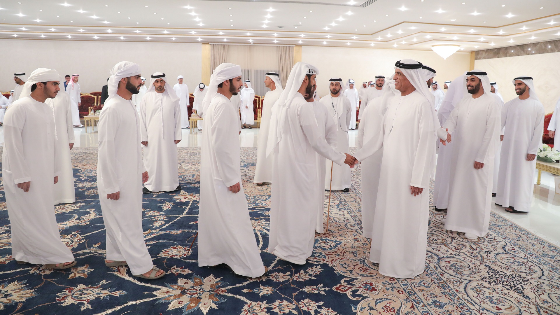 Image for the title: Ruler of Ras Al Khaimah receives Ramadan well-wishers 