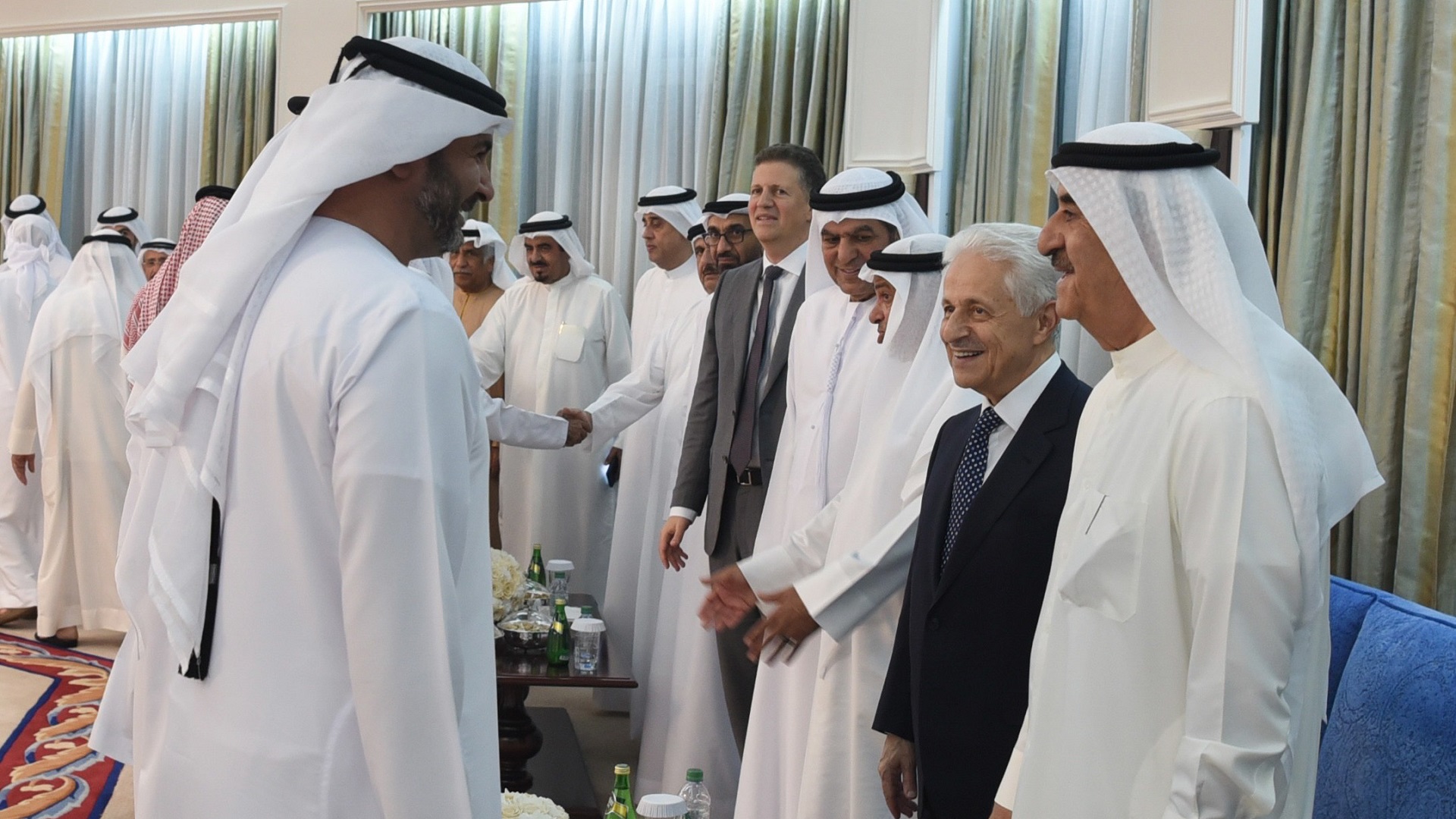 Image for the title: Umm AL Quwain Ruler receives Ramadan well-wishers 