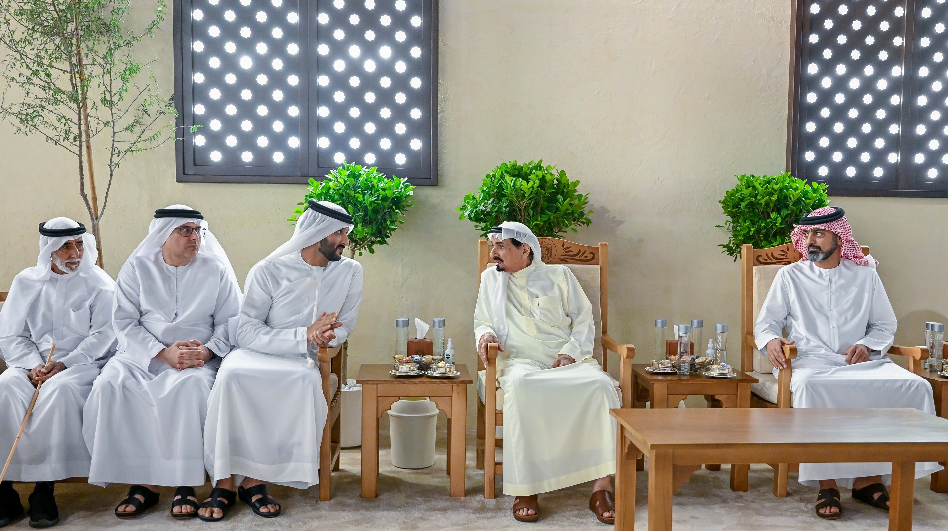 Image for the title: Ajman Ruler receives Ramadan well-wishers 