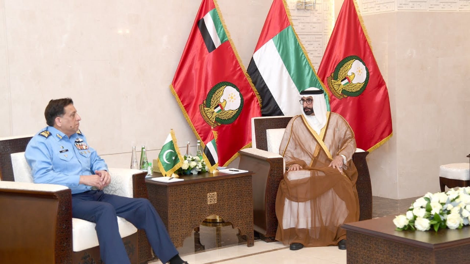 Image for the title: Al Bowardi, Babar discuss defence cooperation 