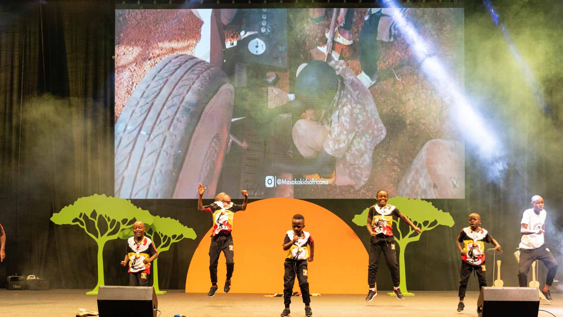 Image for the title: Masaka Kids Africana performs Jaw-dropping performance at SCRF  