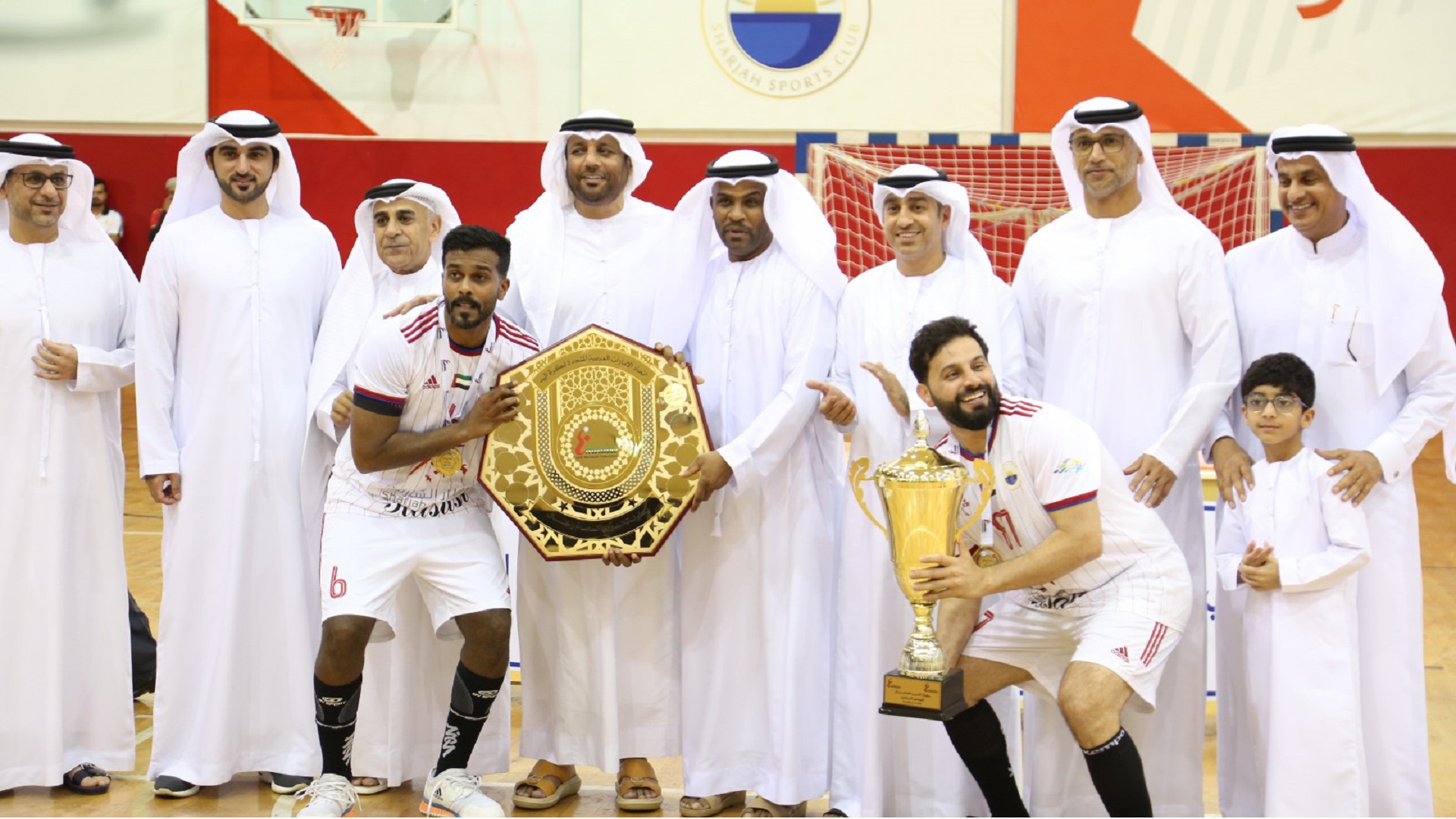 Image for the title: Sharjah champion of Handball League for seventh time in a row 