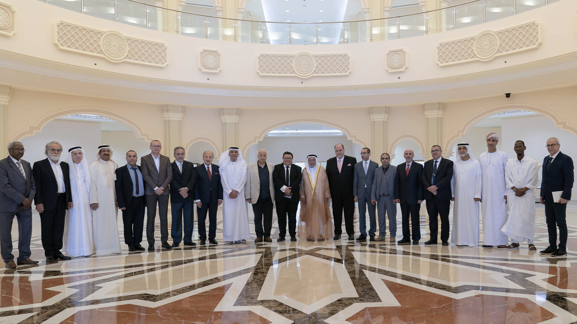 Image for the title: Sharjah Ruler meets Arab Theatre Authority’s BOT 