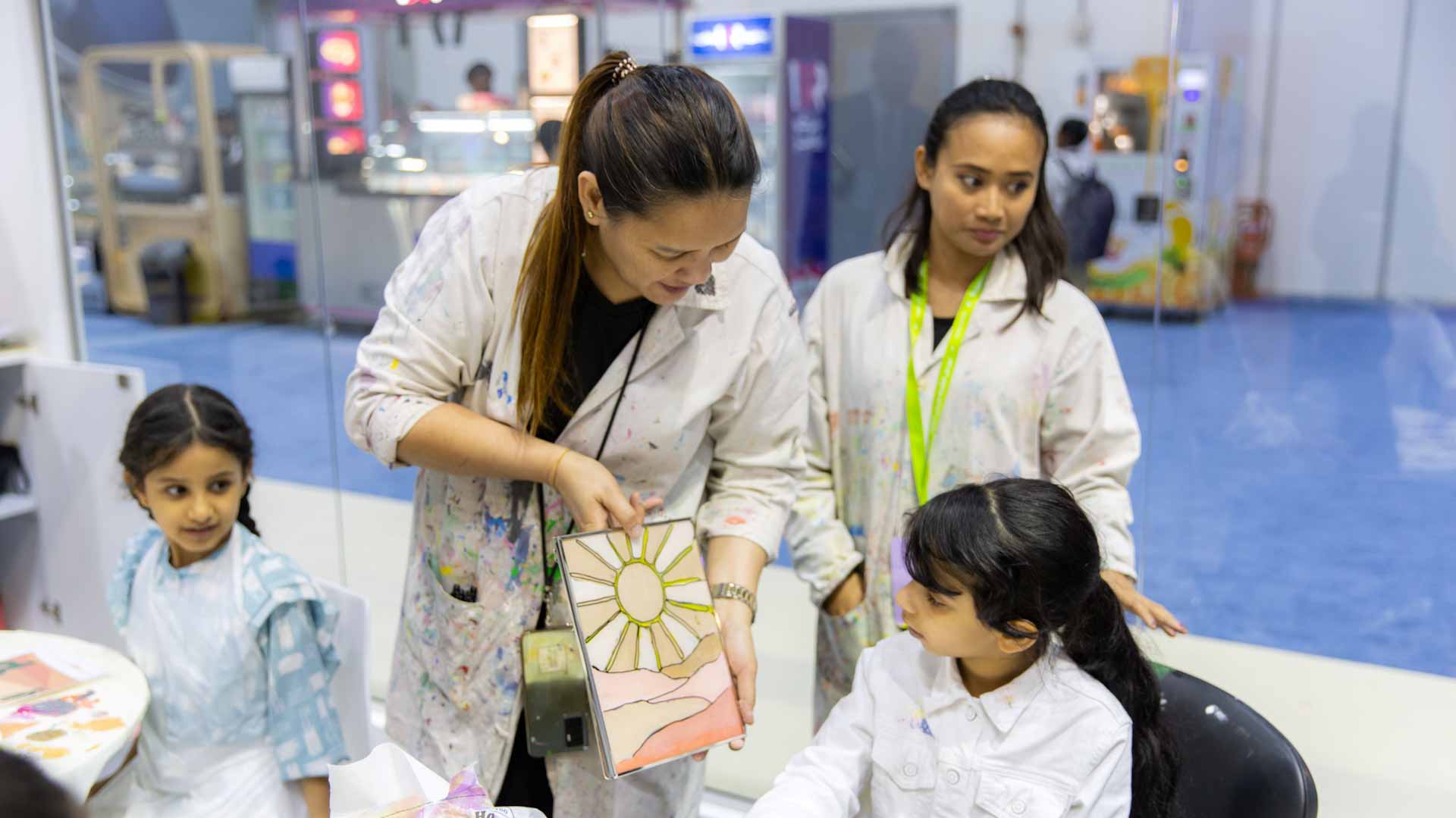 Image for the title: A whimsical painting on glass workshop awakens artistry at SCRF 