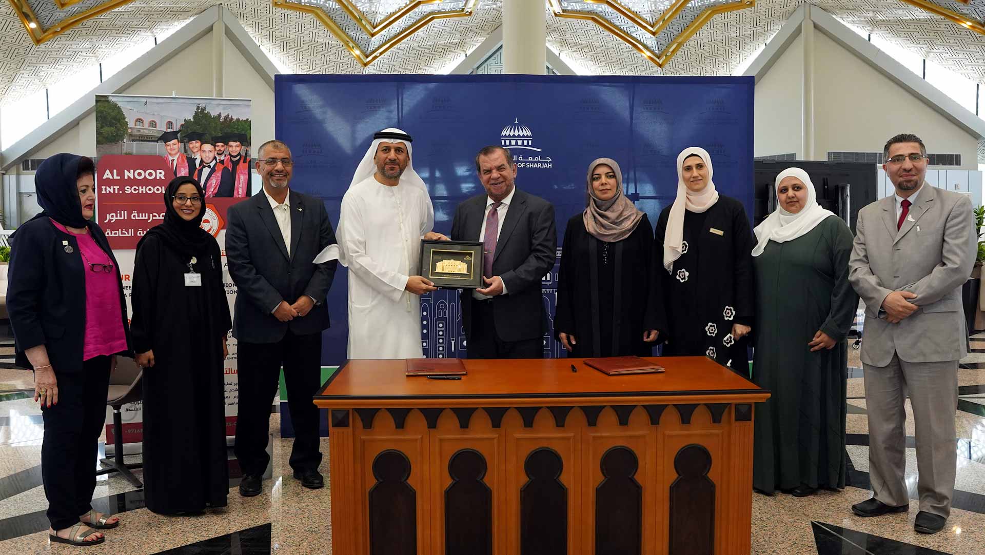 صورة بعنوان: جامعة الشارقة تستقبل وفداً من مدارس النور الدولية 