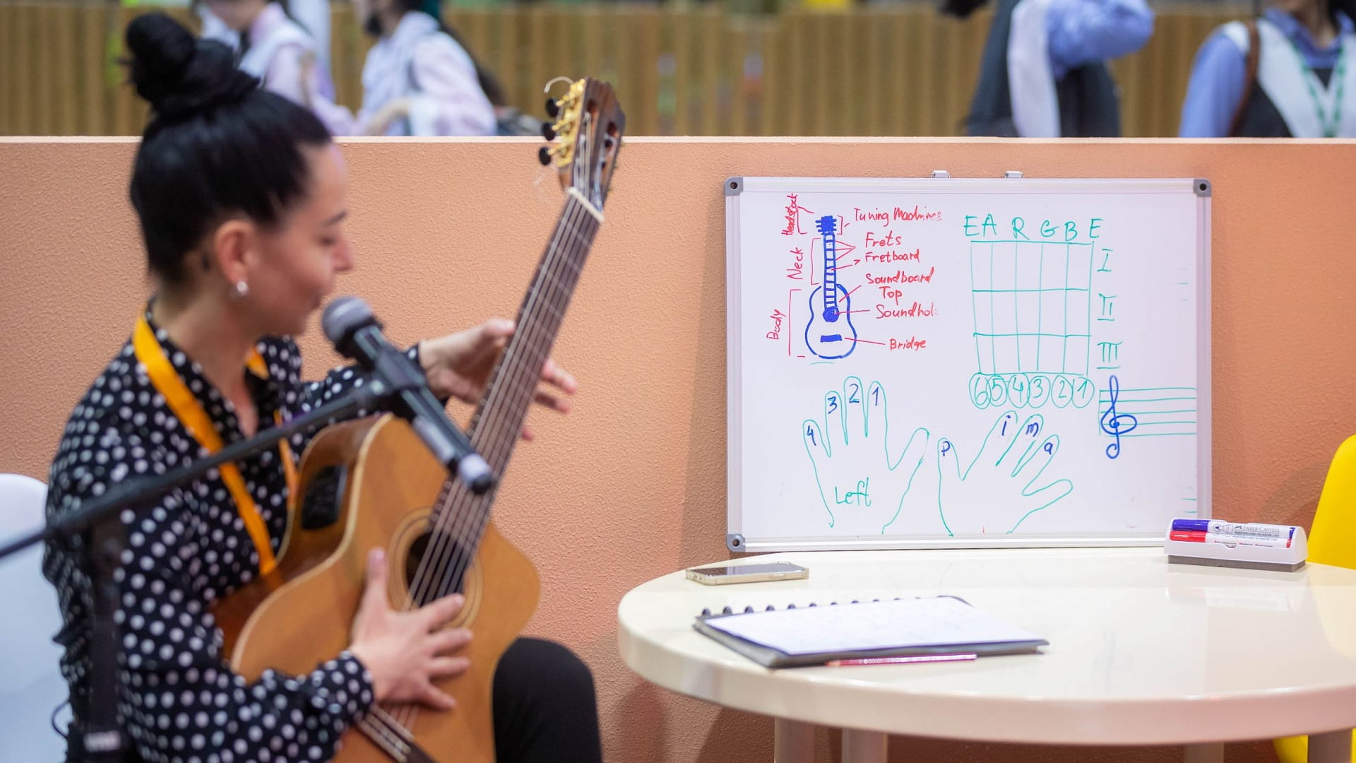 Image for the title: School-of-rock vibes at SCRF’s electrifying guitar workshop 