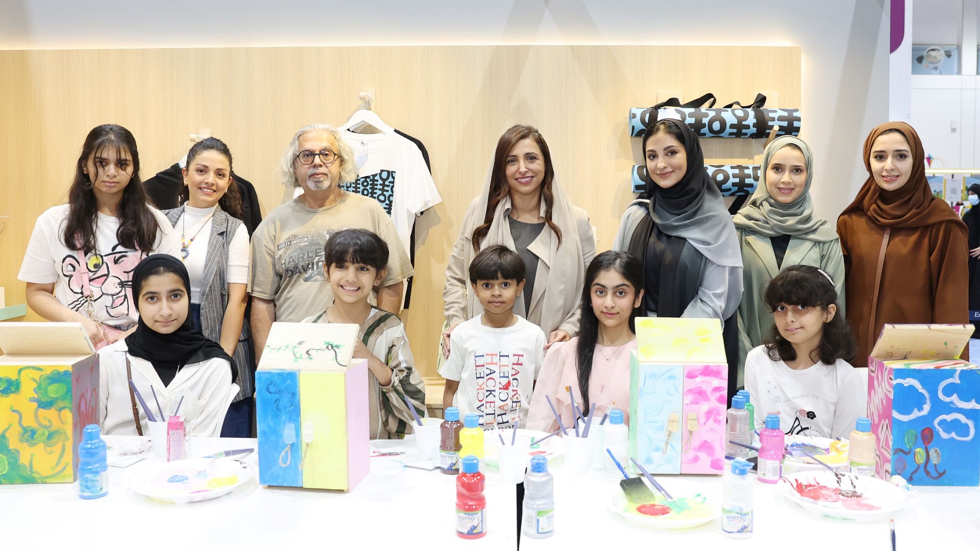 Image for the title: Bodour Al Qasimi joins SCRF children in inspiring workshops by KF 