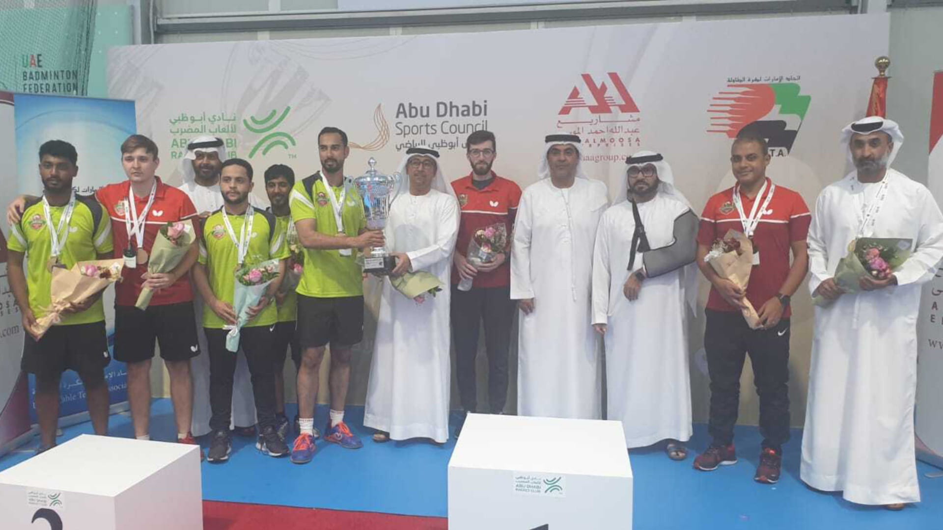 Image for the title: Shabab Al Ahli crowned champion of Table Tennis President's Cup 
