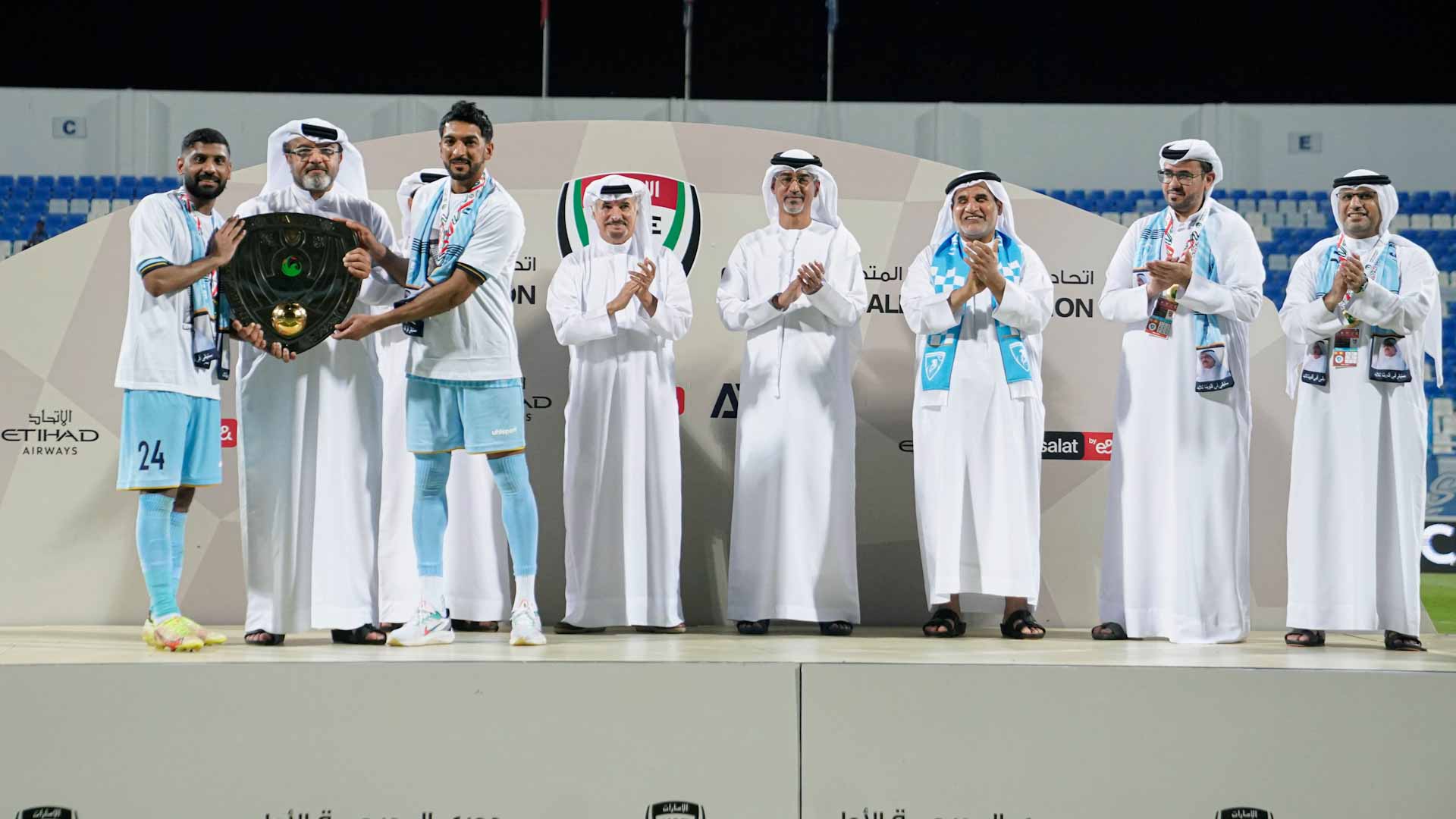 Image for the title: Hatta crowned as champion of First Division Football League 