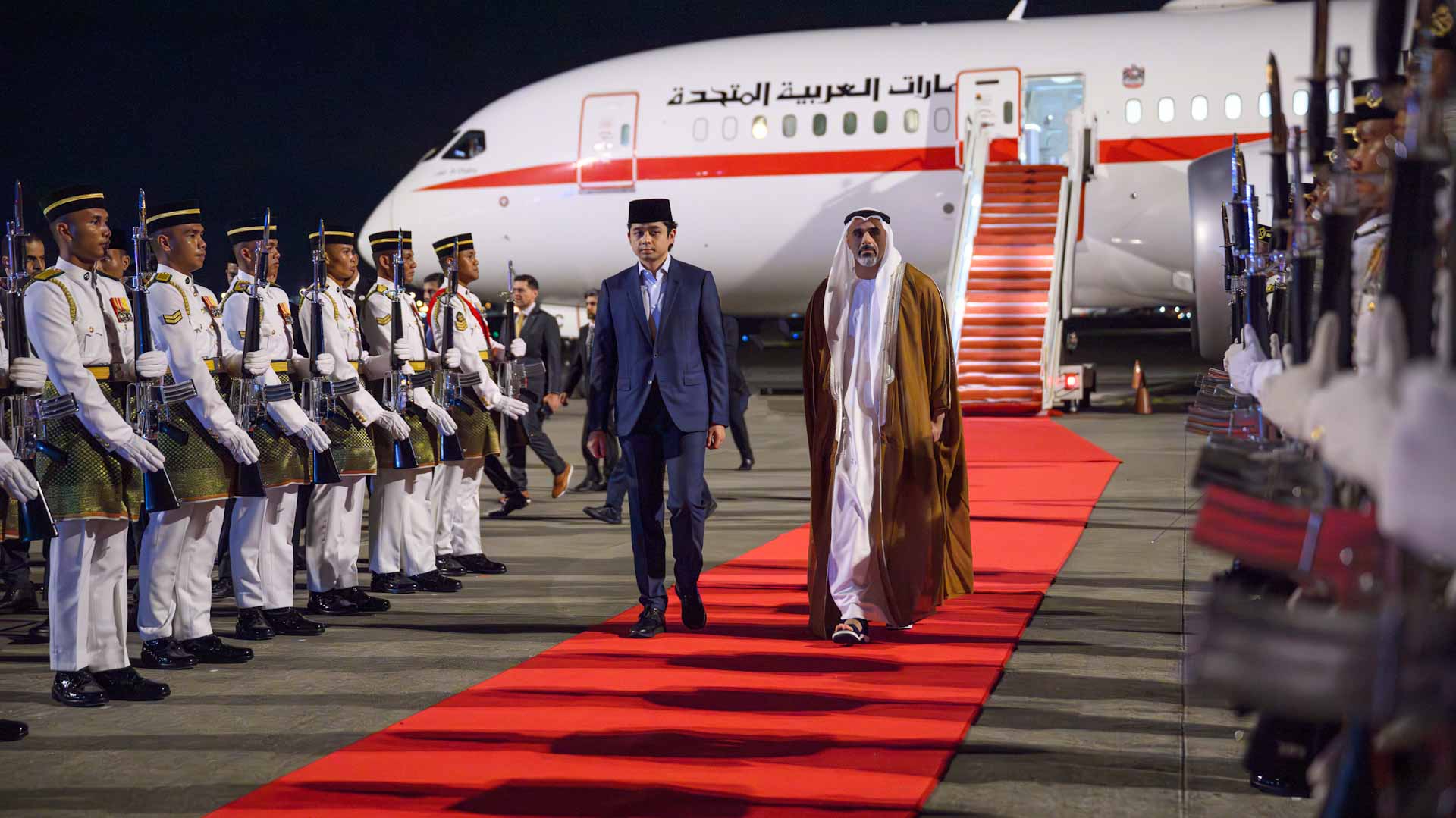 Image for the title: Khaled bin Mohamed bin Zayed arrives in Malaysia on official visit 