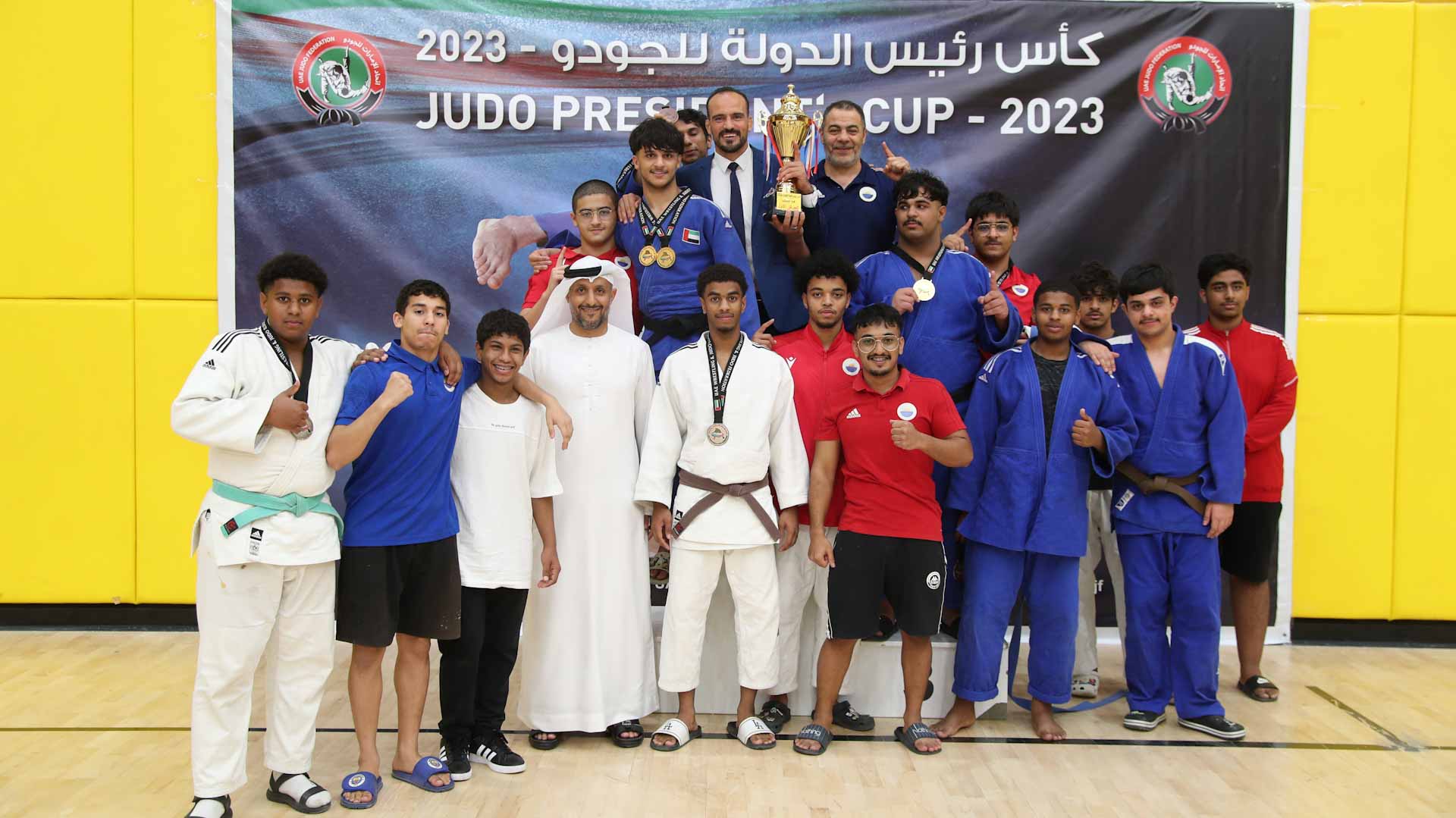 Image for the title: Sharjah wins the Judo PC gold medal 