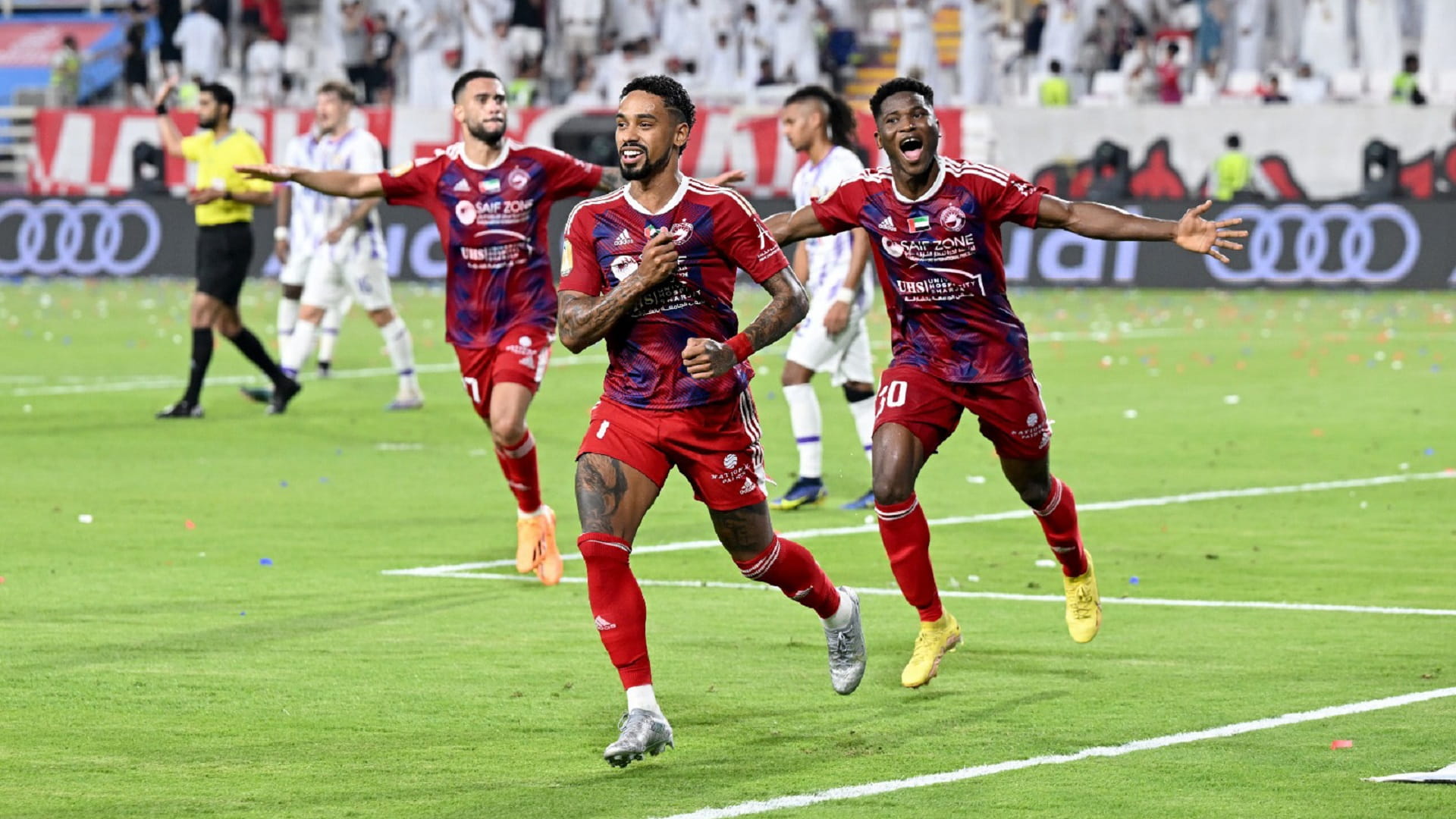 Image for the title: Sharjah wins historic four titles 