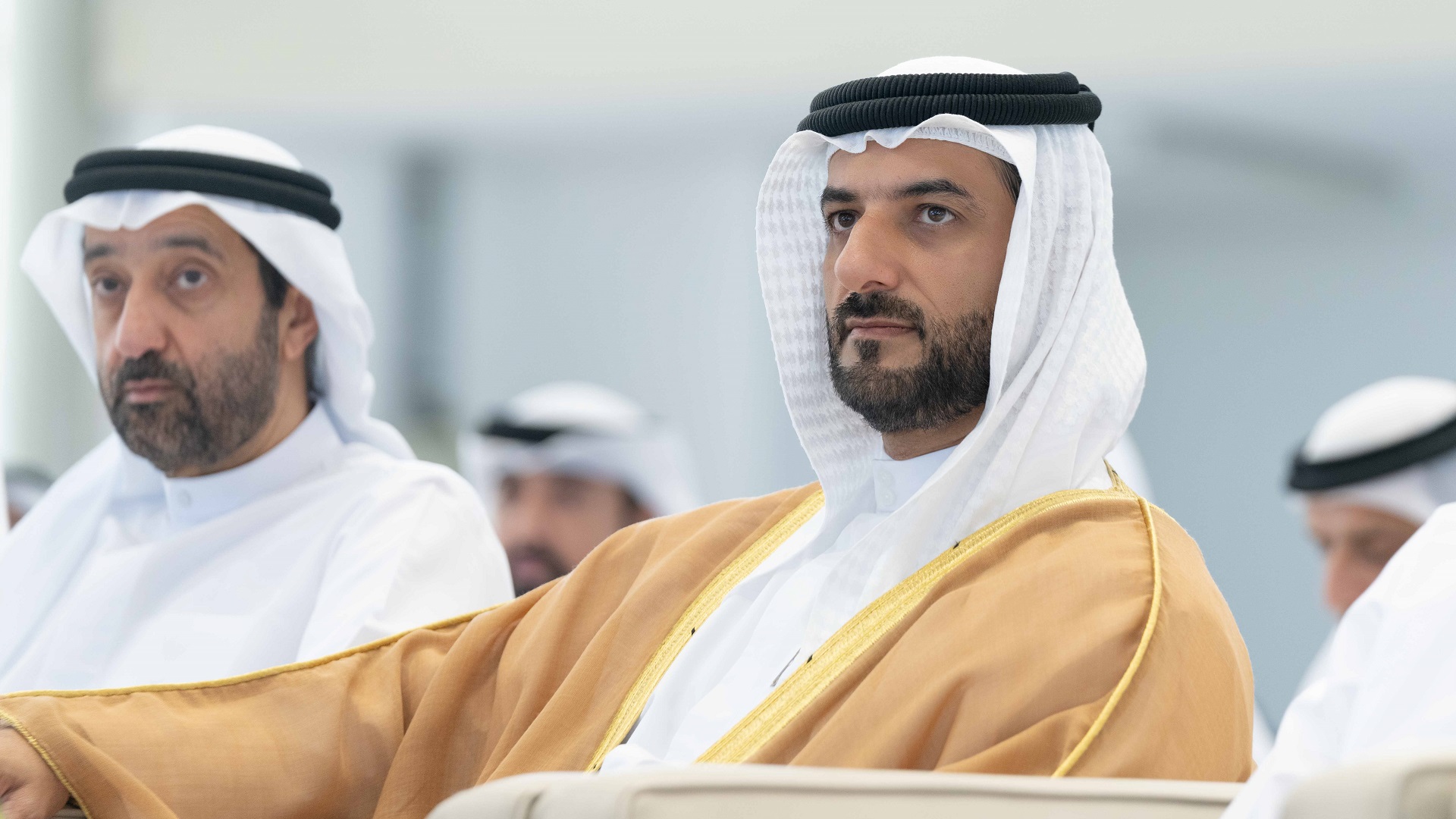 Image for the title: Sultan bin Ahmed attends a ceremony honouring UOS' supporters 