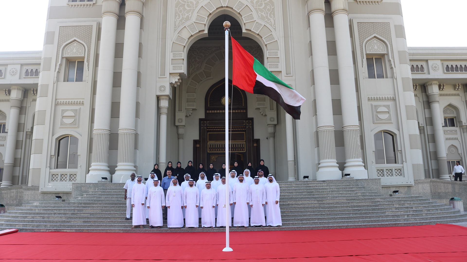 Image for the title: General Secretariat of SCC raises UAE flag in patriotic gesture 