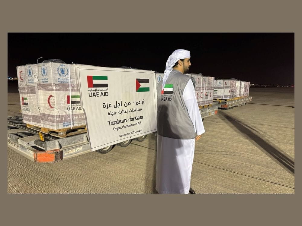 Image for the title: UAE sends 25 tonnes of urgent aid to Palestinians in Gaza 